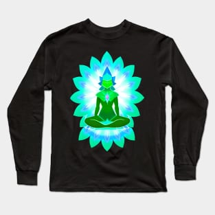 Aura Green Meditation 02 Long Sleeve T-Shirt